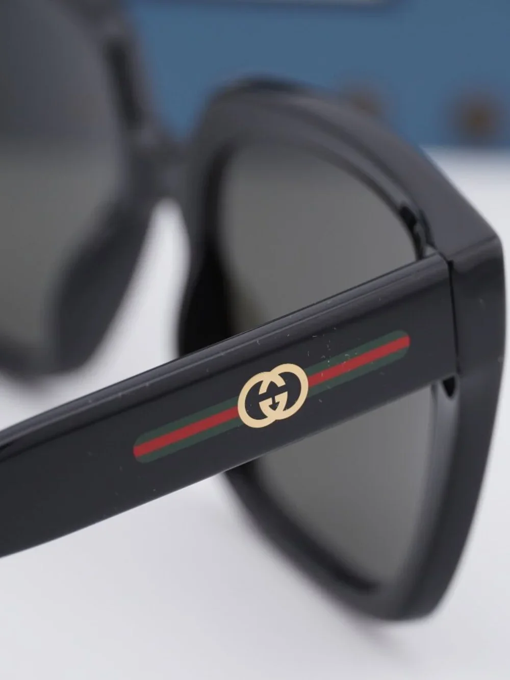 Gucci GG2102S 001 Square Sunglasses - Black \ Grey